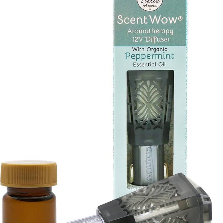 ScentWow® 12V Diffuser - Gray, Peppermint Essential Oil for wholesale by Belle Aroma®