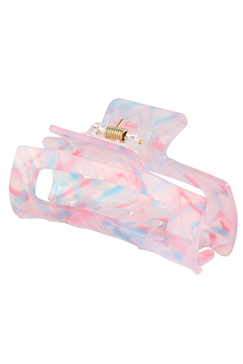 ACCITY - Wholesale Hair Clip - Women's - 3.22" Tortoise Shell Flat Women's Hair Claw Clip_CWAHA009911