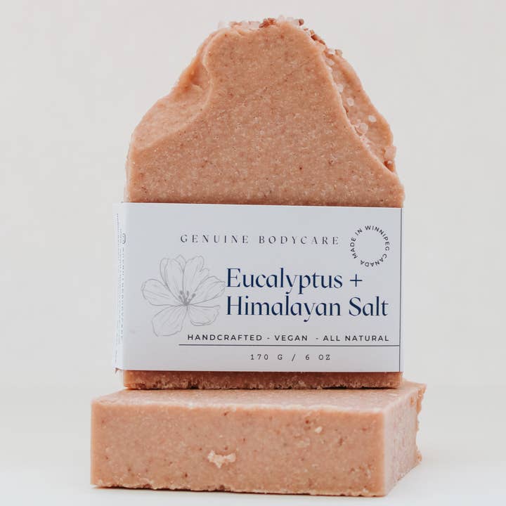 Genuine Bodycare - Wholesale Bar Soap - Eucalyptus + Himalayan Salt Soap Bar2