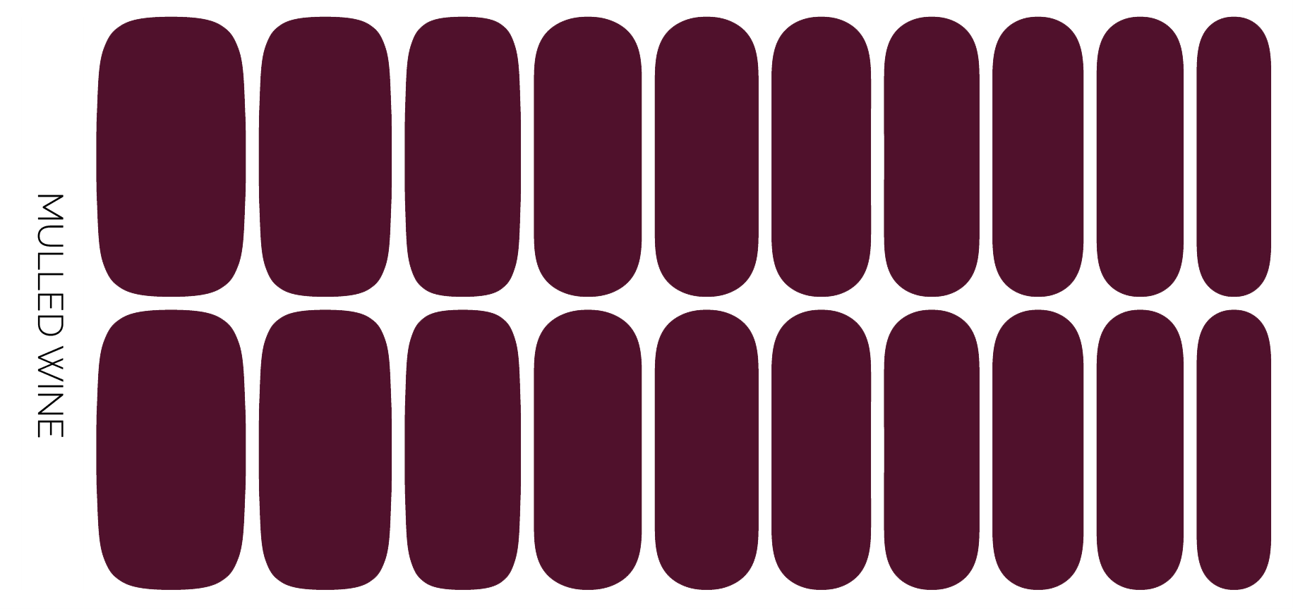 Ivy & Ash - Wholesale Nail Art/Decal - Mulled Wine | Deep Burgundy Red Pearl Finish Nail Wraps2