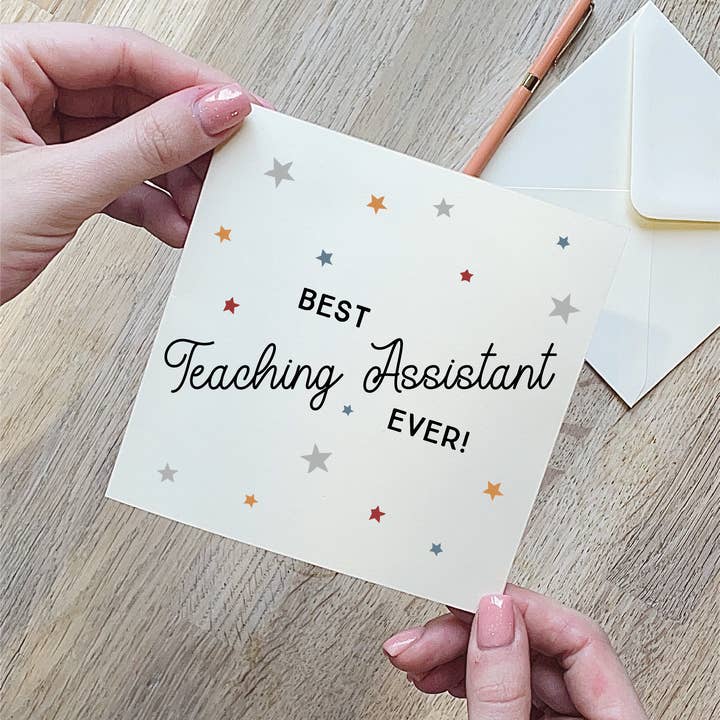 Bästa Lärarassistenten Någonsin Stjärnkort för wholesale av Alphabet Studios
