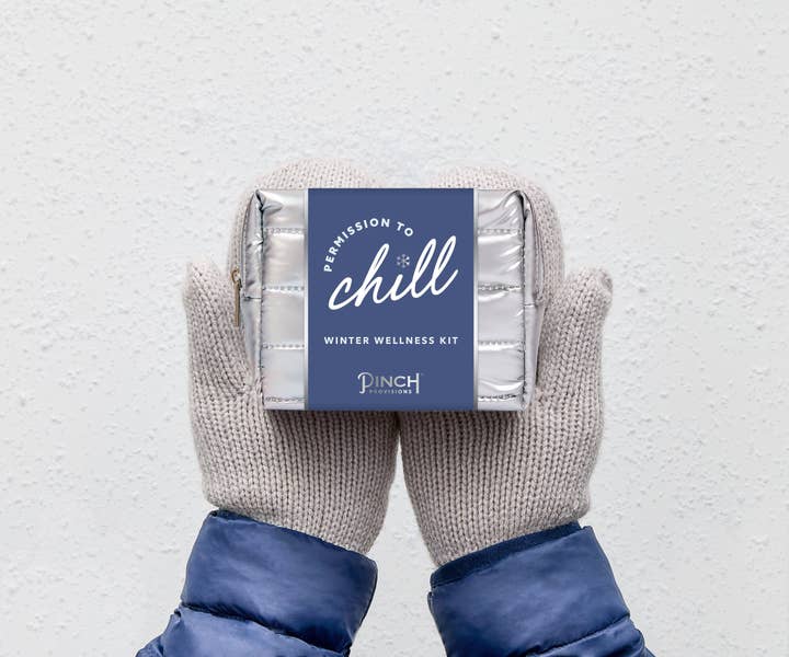 Pinch Provisions - Wholesale Bath & Body Set - Winter Wellness Kit | Silver Puffer