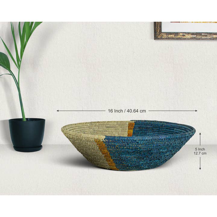 ArtisanalEmporiumLLC - Wholesale Basket - 16 Inch Handwoven Hanging & Storage Bowls5