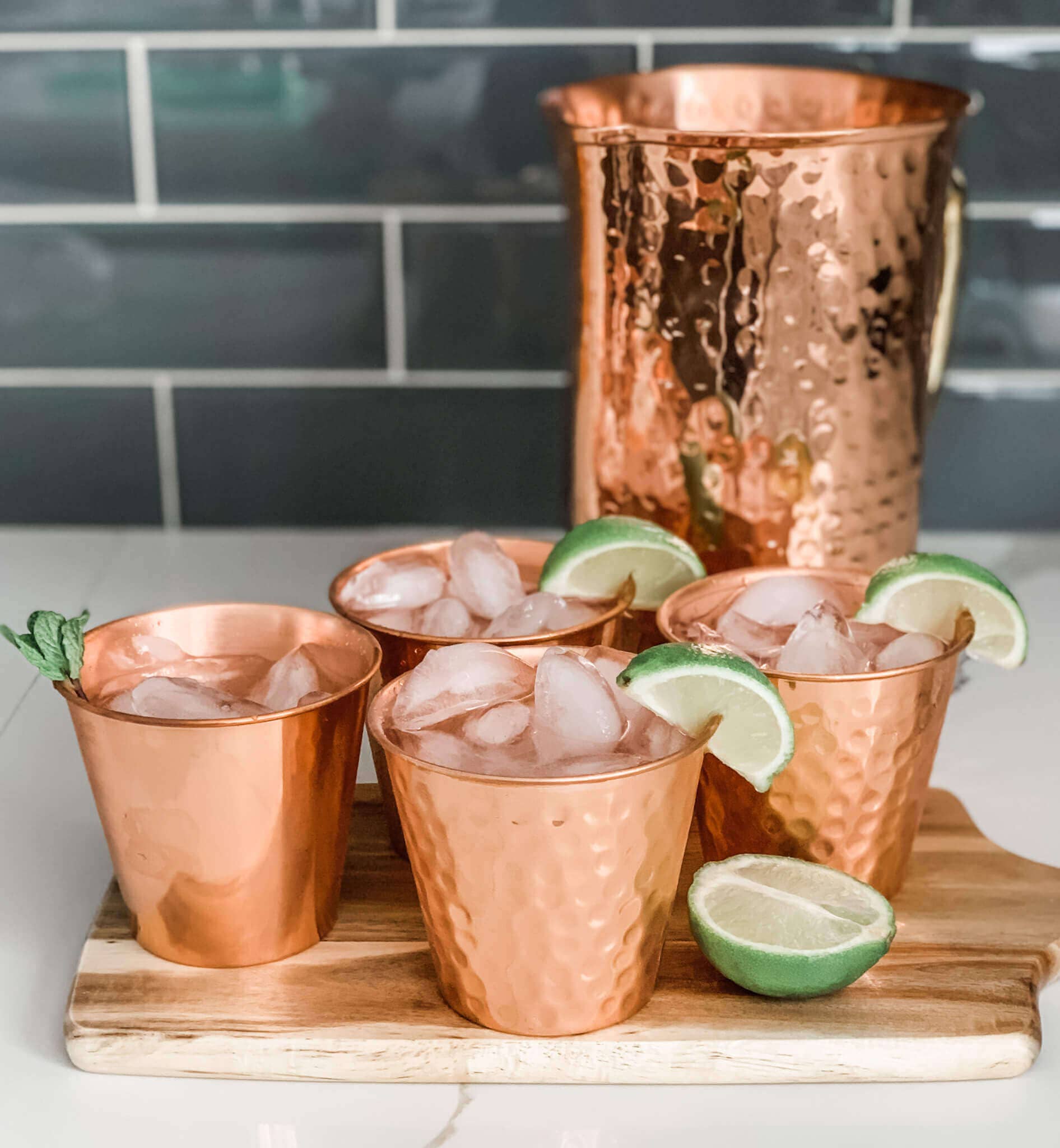 Copper Mug Company - Wholesale Drinking Glass/Cup - Tumbler Smooth: 14oz Copper Tumblers Set of 4 by Copper Mug1