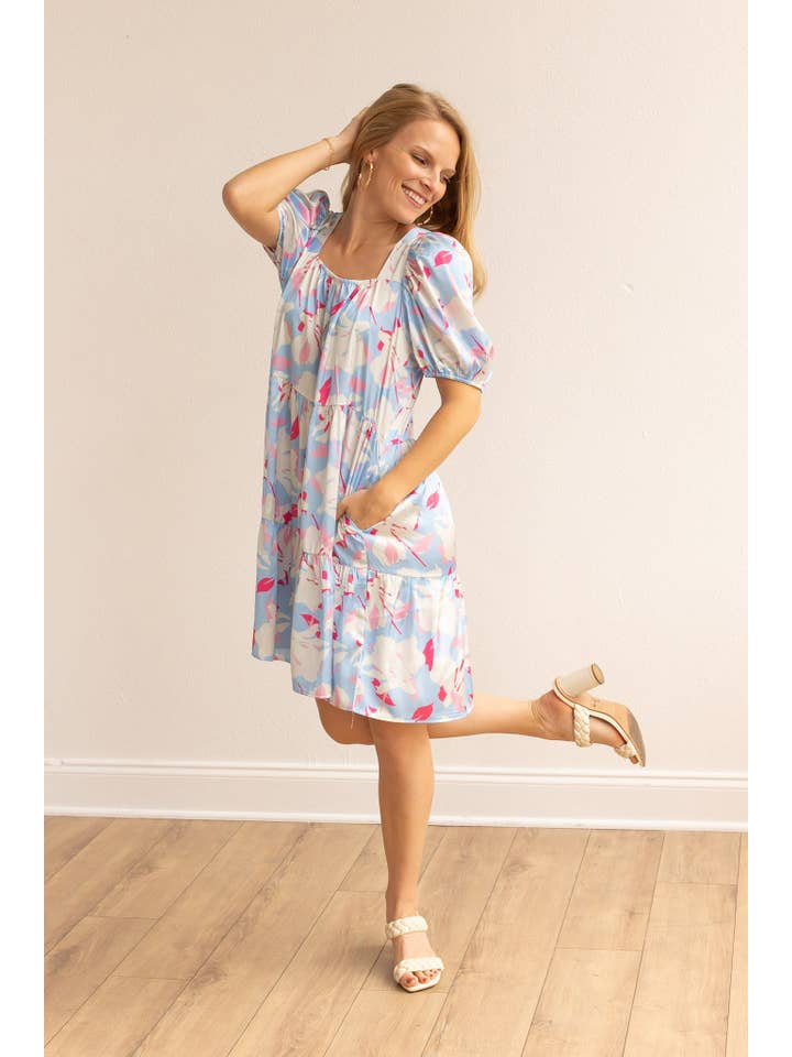 Light Blue Cerulean Blossom Dream Dress for wholesale on Faire