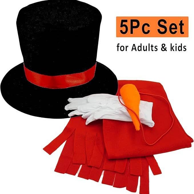 4E's Novelty - Wholesale Costume - Unisex - 4E's 5-Piece Snowman Costume Kit for Christmas Fun - All Age