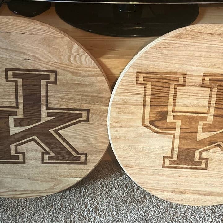 Cabezal de barril con grabado de logotipo personalizado - diseñado a medida para tu equipo favorito - Ideal para la cueva del hombre - Hecho en EE. UU. para venta al por mayor de Huckleberry Concepts