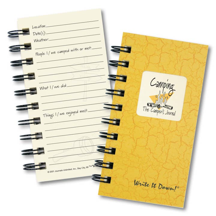 Mini - Camping Journal (Color) for wholesale by Journals Unlimited