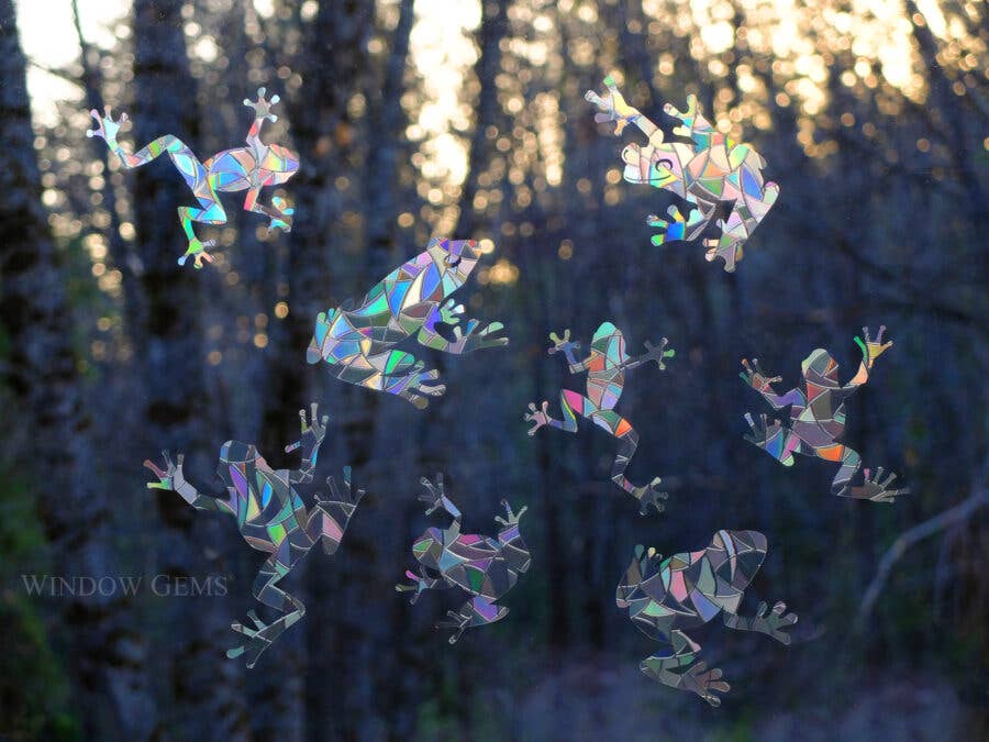 Window Gems – wholesale Solfångare – Grodfönsterdekaler - Regnbågssolfångare - Rädda fåglar!1