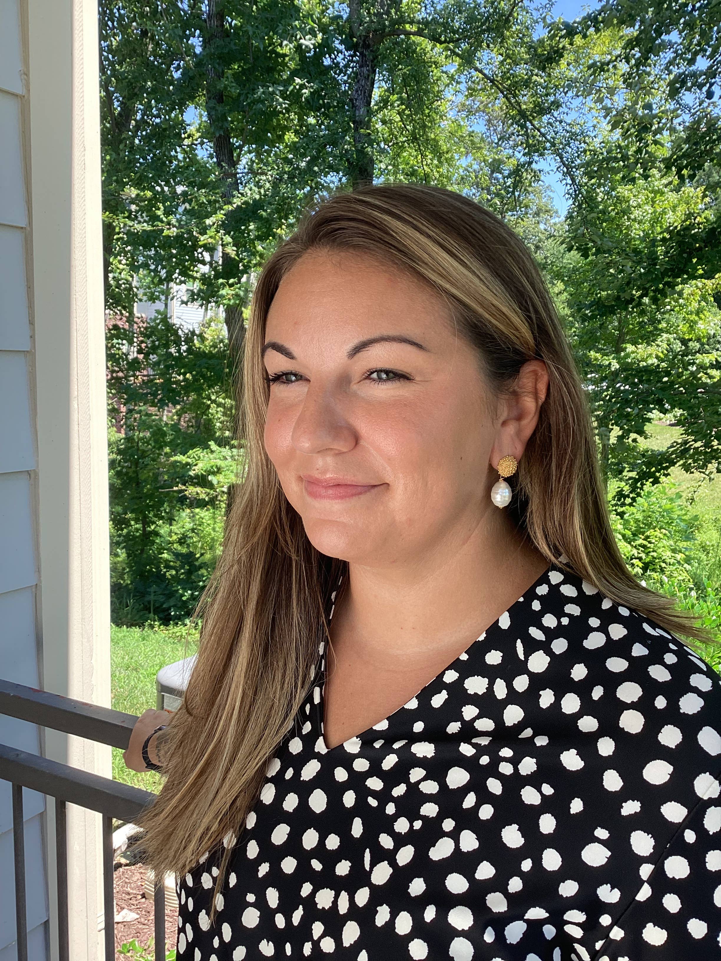 Julie Ryan Design - Wholesale Dangle Earrings - Corrine Gold Plated Baroque Pearl Dangle Earrings1