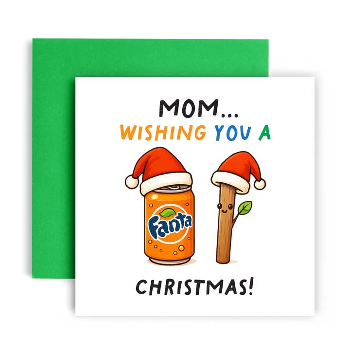 Funny Christmas Card for Mom - Merry Fantastick Xmas for wholesale by Huxters