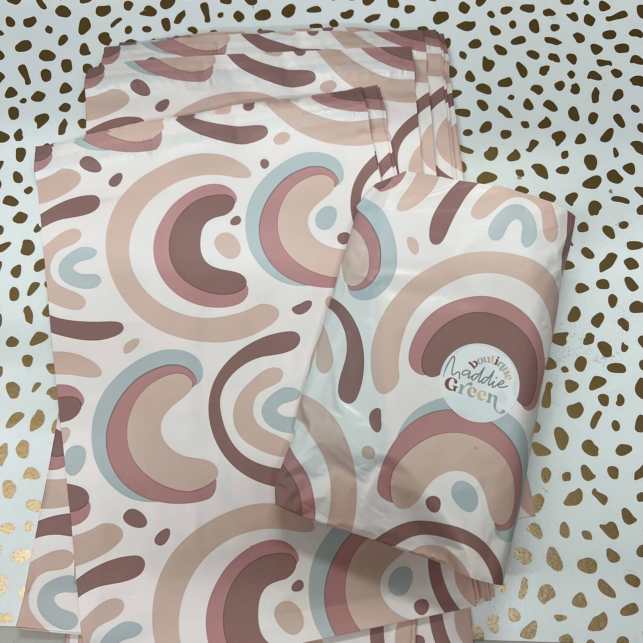 Maddie Green Designs - Wholesale Envelopes - 10x13 Rainbow Poly Mailers2