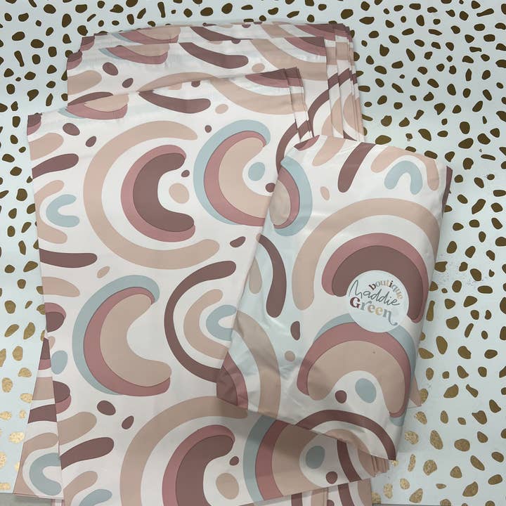 Maddie Green Designs - Wholesale Envelopes - 10x13 Rainbow Poly Mailers2