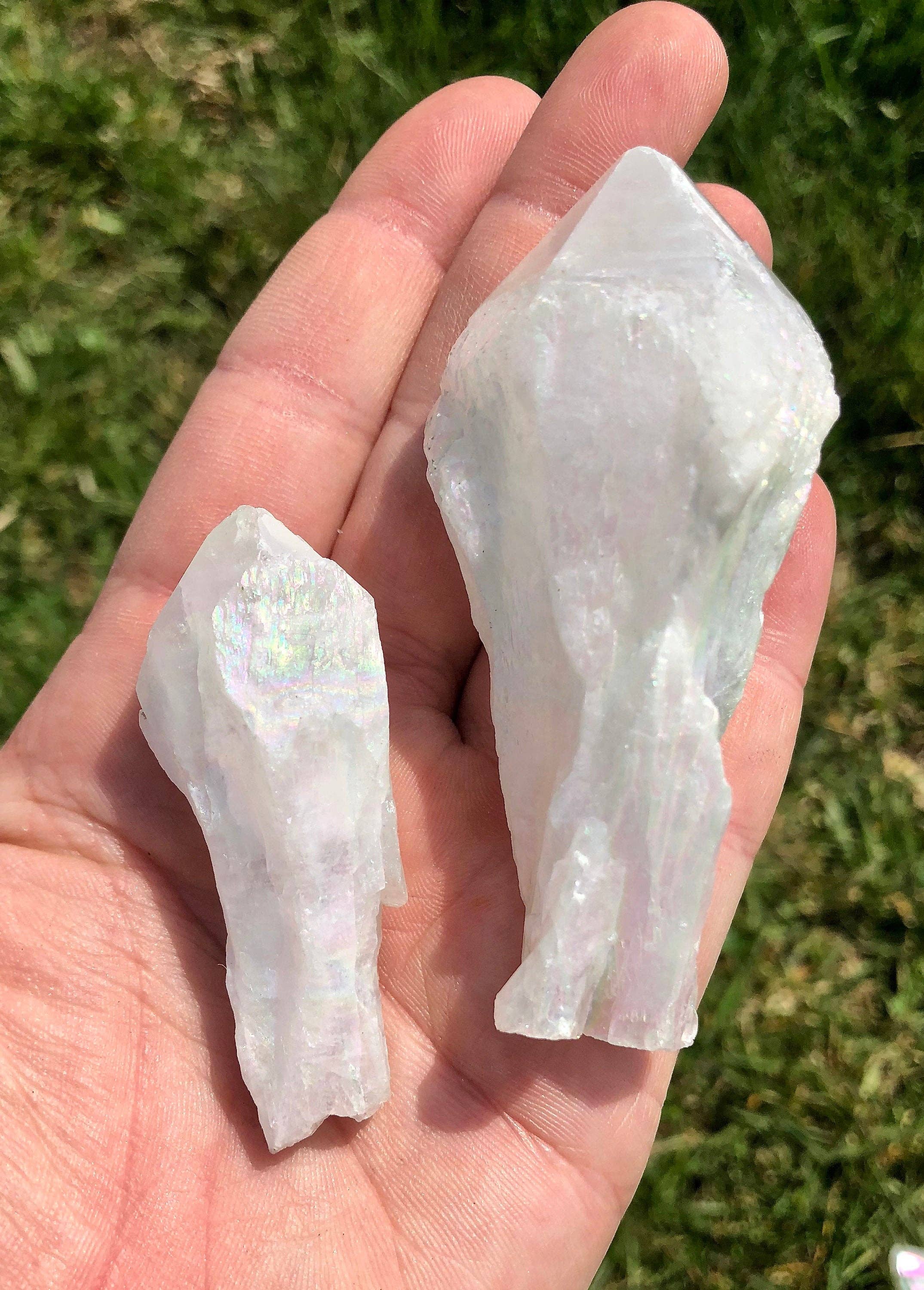 New Moon Beginnings - Wholesale Spiritual Stone/Crystal - Raw Angel Aura Quartz Crystal Point3