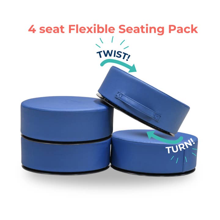 Soft-Twisty Floor Seat 4 pc Flexible Seating Pack for wholesale by Bouncyband LLC