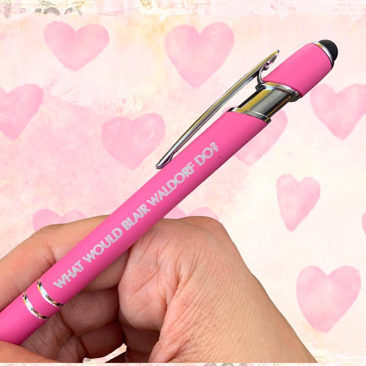 What Would Blair Waldorf Do? (Pen with Smart Phone Stylus) for wholesale by The Carbon Crusader