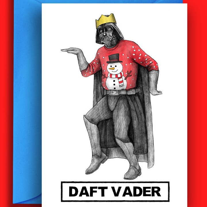 Daft Vader Xmas - Funny Christmas Card for wholesale by Quite Good Cards