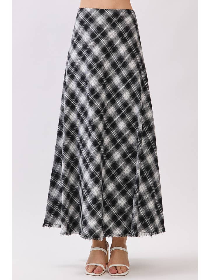 BIAS A-LINE MAXI SKIRT - VES80603 for wholesale by Calista