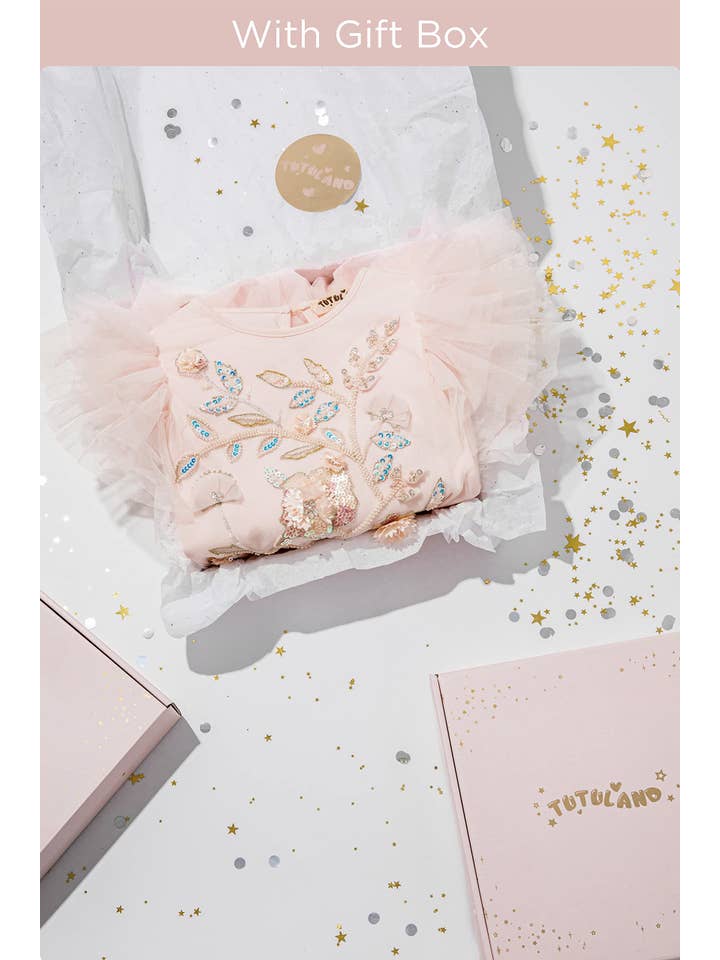 Tutuland - Vendita all'ingrosso Vestito - Bambini - Abito da sposa con fiori ricamati a fiori in pizzo