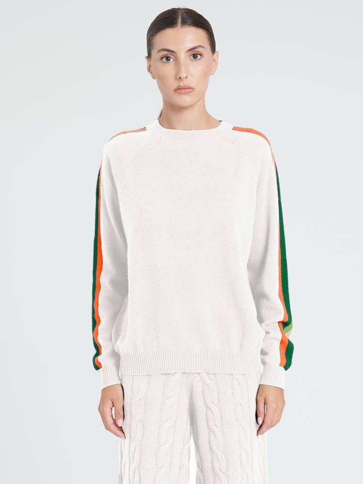 Pull col rond en cachemire ZAYA 19 pour la vente par STUDIO CASHMERE8