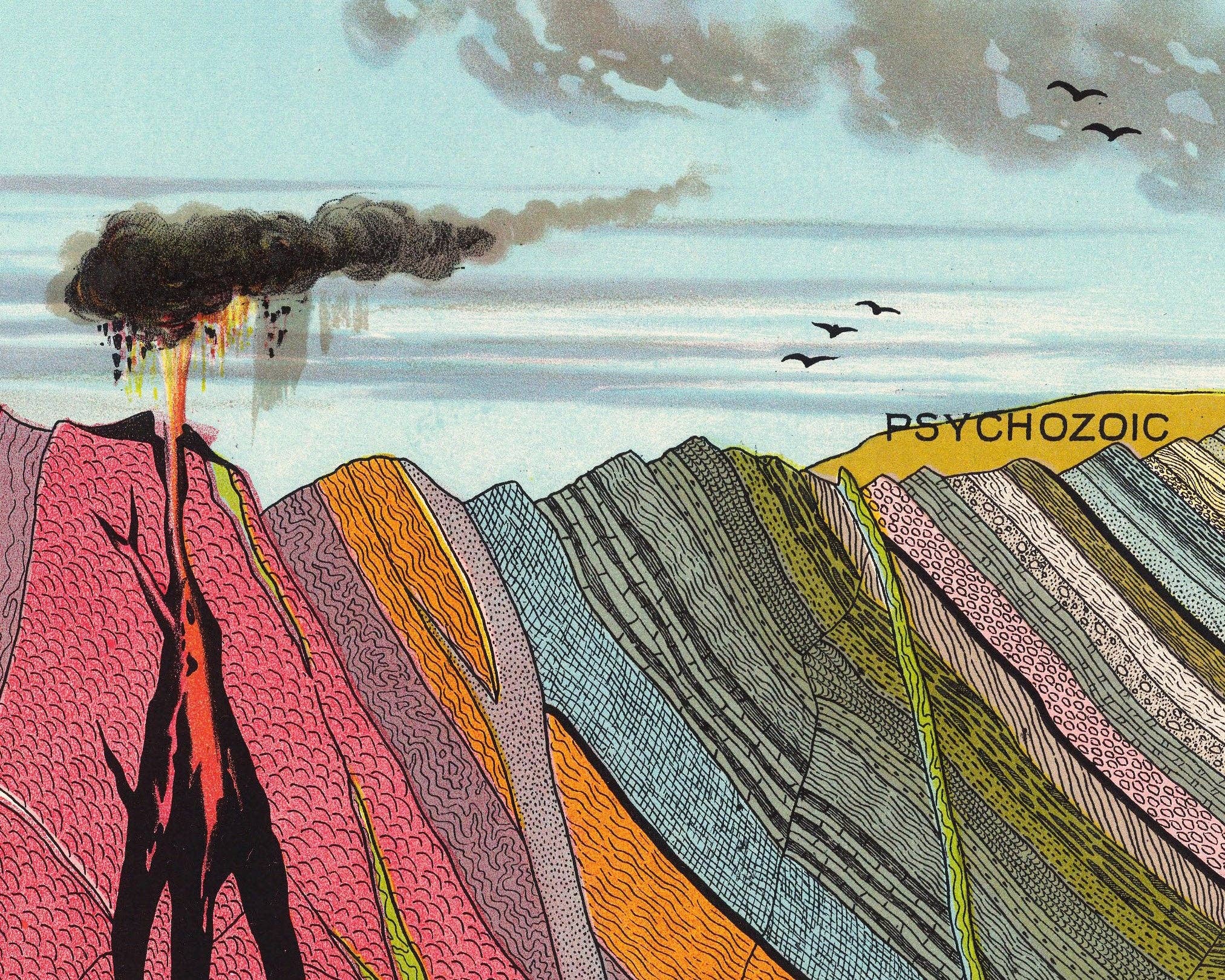 Rock Paper Scissors Wall Art - Wholesale Art Print - Vintage Geology print | Yaggy geological chart | Cloud infographic | Earth cross-section | Science wall art | Modern vintage Decor1