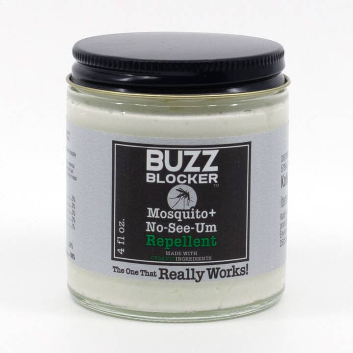 Buzz Blocker® Mosquito & No-See-Um Repellent- Grass Fed Tallow 4oz for wholesale by Buzz Blocker Organic Mosquito & No-See-Um Repellent