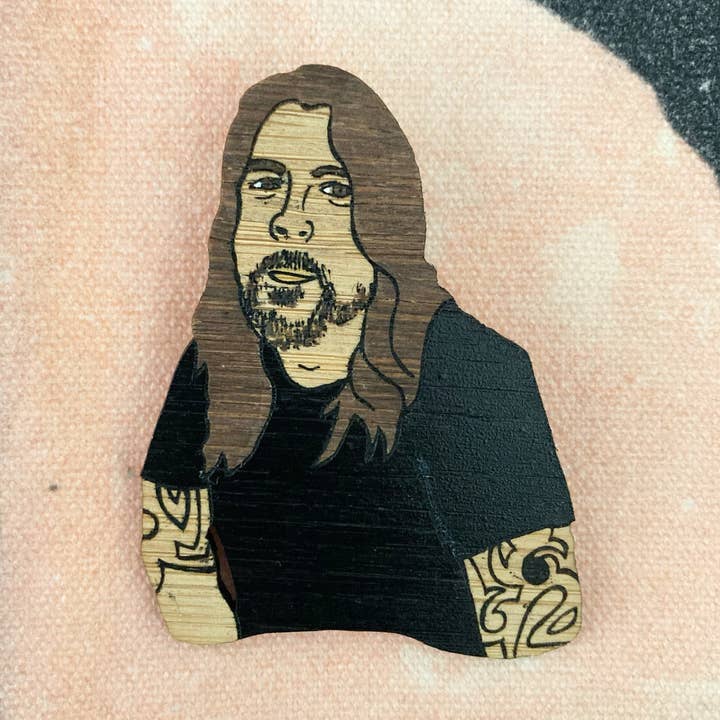 Brooch: Dave Grohl for wholesale by Milk Thieves