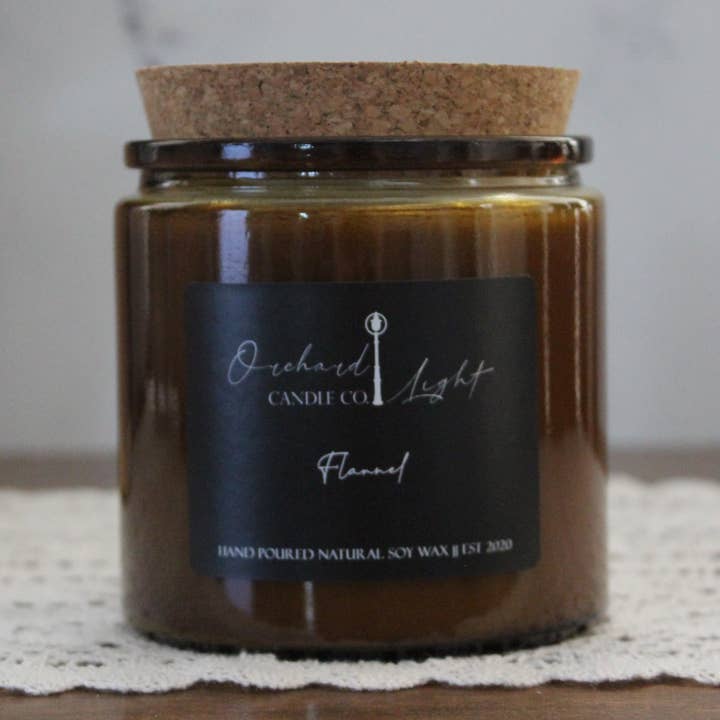 Flannel -13oz for wholesale by Orchard Light Candle Co