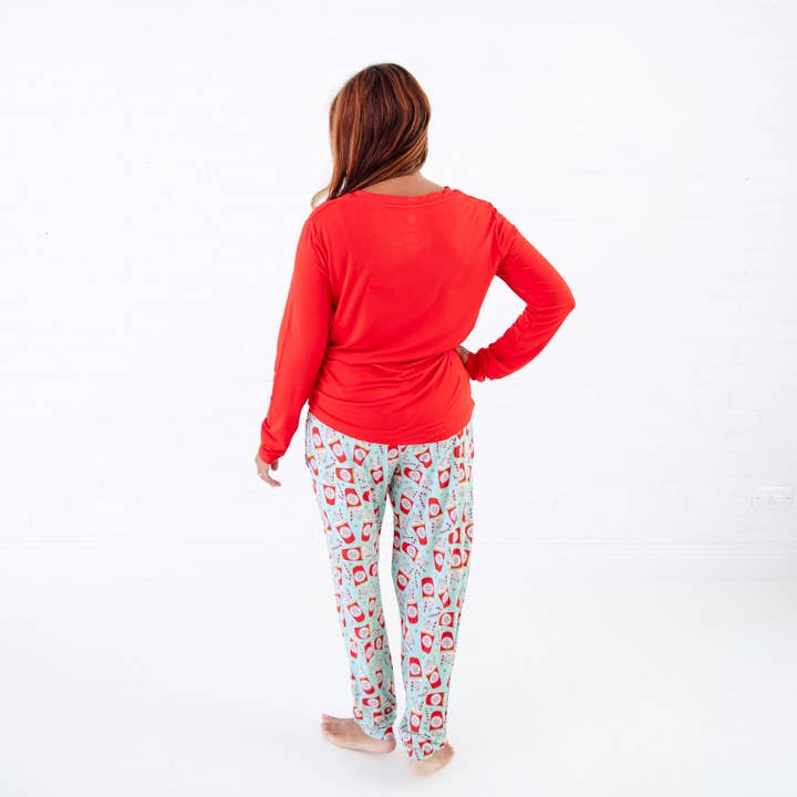 Dreamiere – wholesale Lounge set – Women's – A Cup Of Cheer Women's Long Sleeve Loungewear1