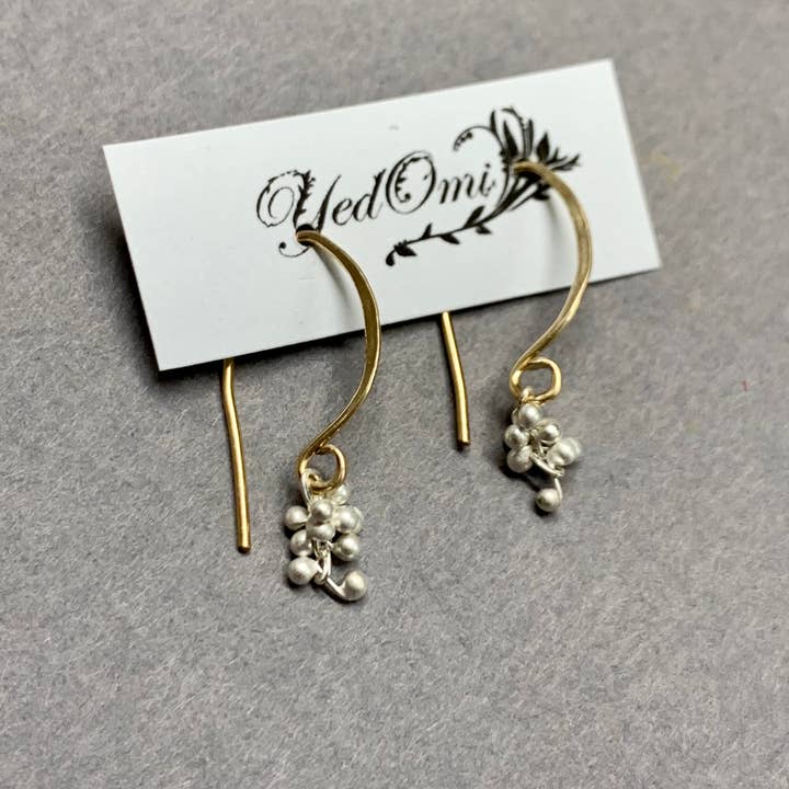 YedOmi Jewelry - Wholesale Dangle Earrings - Mini Wisteria Caviar Hook Earrings6