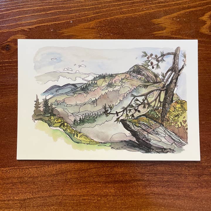 Linville Gorge, Hawksbill Mtn Vykort för wholesale av Kat Ryalls