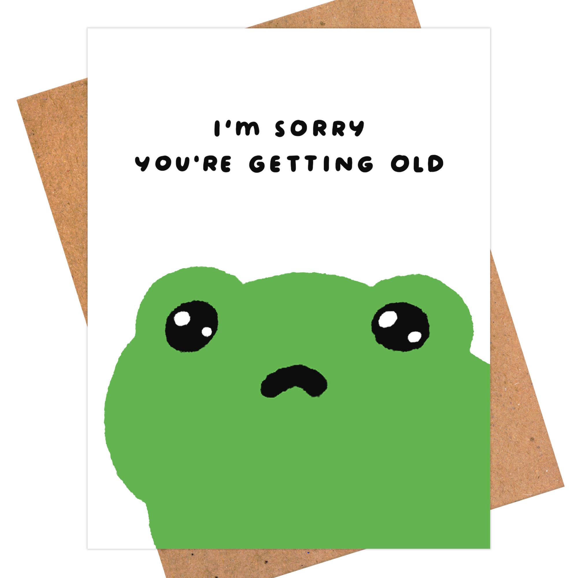 iej studio - Wholesale Birthday Card - Hilarious Frog Birthday Card - Funny Aging Humor