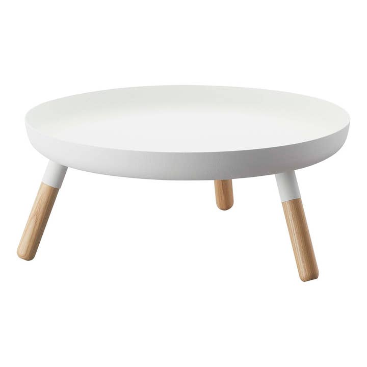 Yamazaki Home - Wholesale Decorative Tray - Countertop Pedestal Tray - Steel + Wood