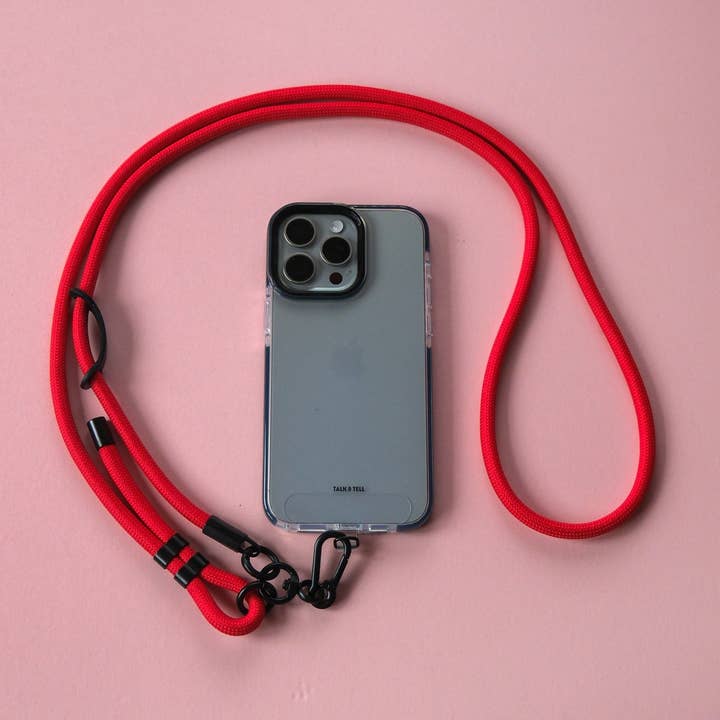 Rode crossbody lanyard telefoonriem voor wholesale door Talk and Tell
