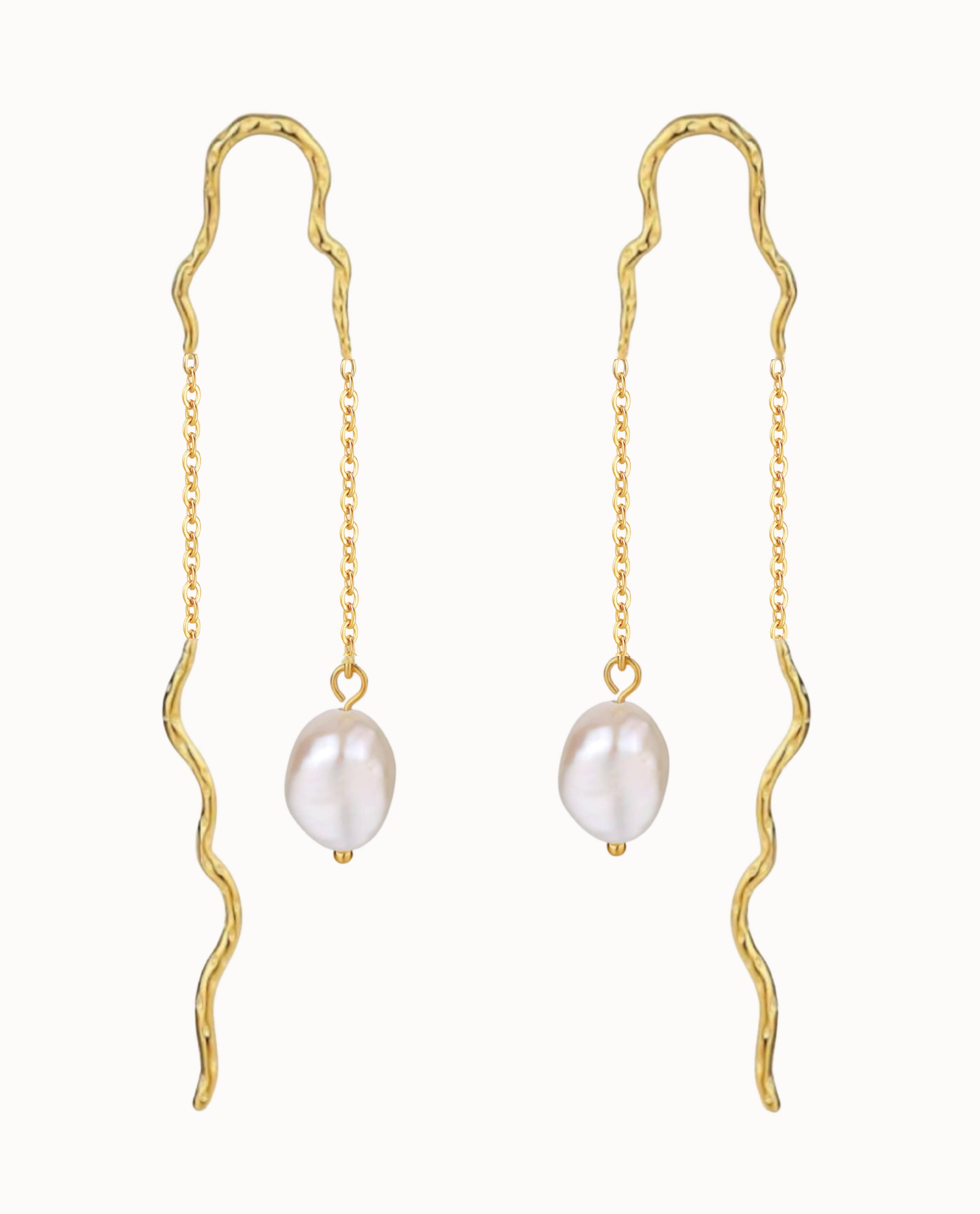 Nava Copenhagen - Wholesale Dangle Earrings - Raja Earrings - Gold Plated