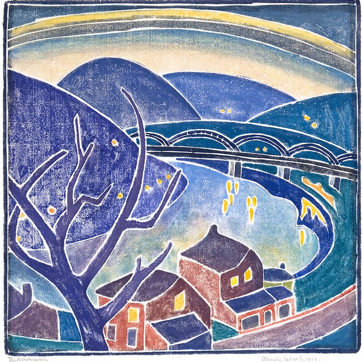 LAZZELL, BLANCHE – THE MONONGAHELA for wholesale by Bookroom Art Press