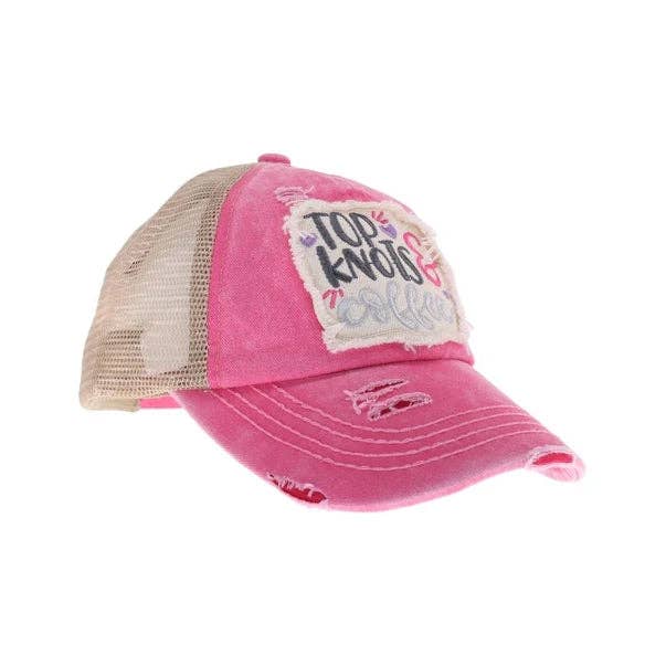 Madeline Love - Wholesale Ponytail cap – Women’s - Top Knots and Coffee Patch C.C High Pony Criss Cross Ball Cap2