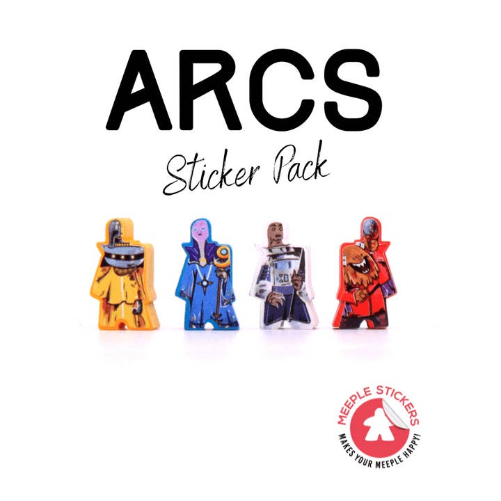 Conjunto de pegatinas Arcs para venta al por mayor de Meeple Stickers