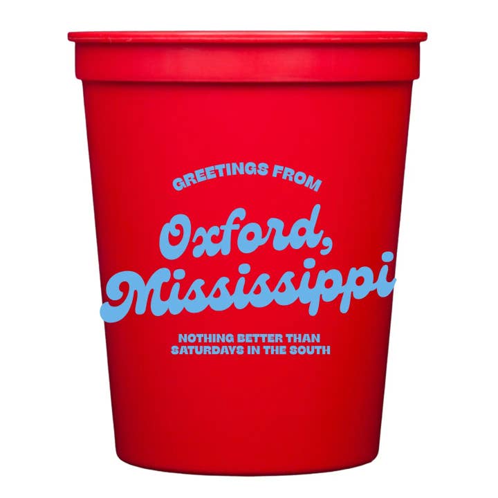 Saluti dai Bicchieri da Stadio di Oxford Mississippi per la vendita all'ingrosso da parte di MadHouse
