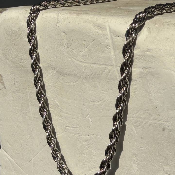 Twisted Rope Chain Necklace for wholesale by CHAIN SUPPLYY