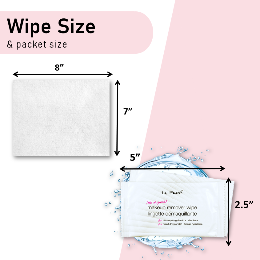 LA Fresh - Wholesale Face & Body Wipes - LA Fresh Original Hotel Makeup Remover Wipes Individual Wrapped6