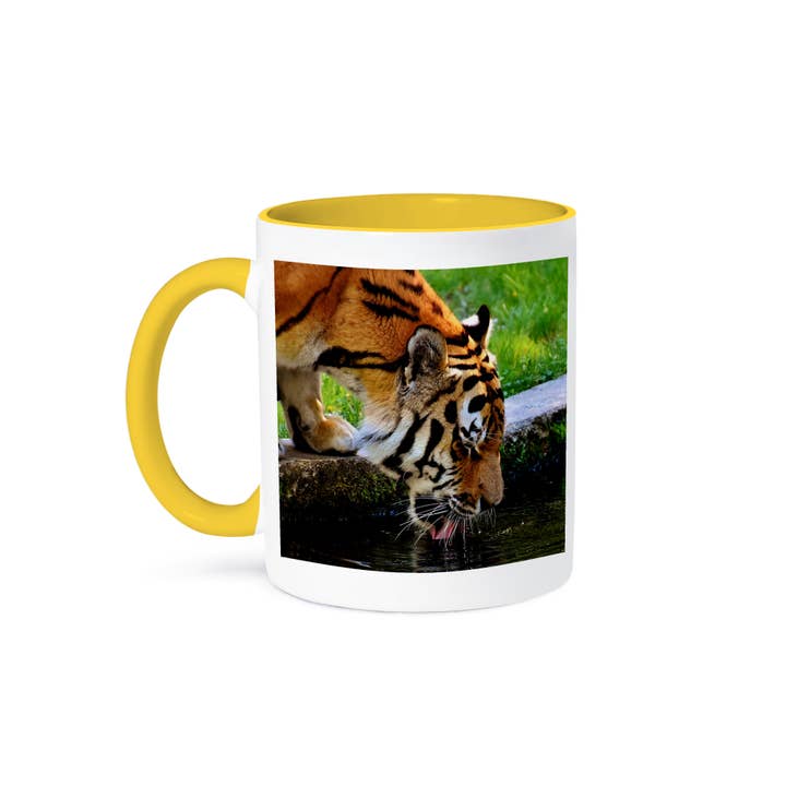 3dRose – wholesale Coffee mug – 3dRose, Powerful Tiger Drinking Water Animal Tigers, Mug
