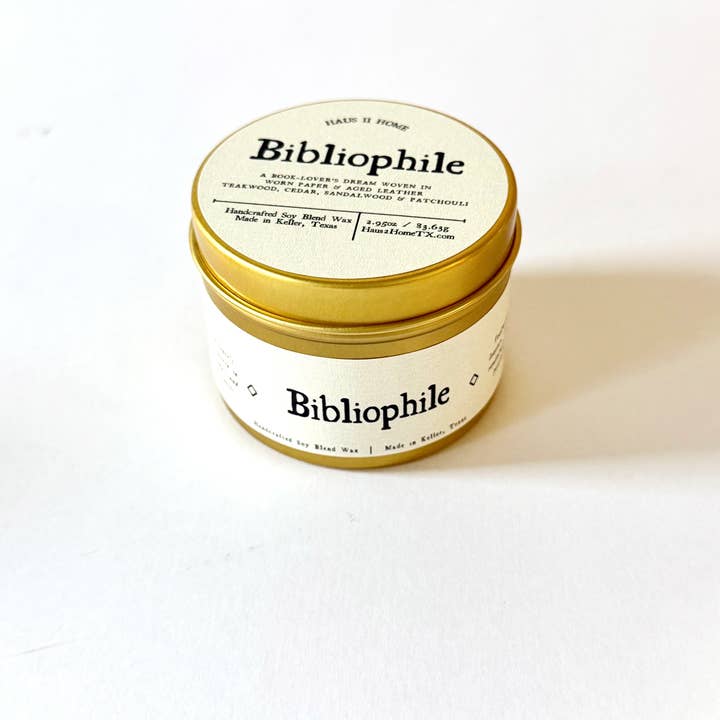 Haus II Home, LLC - Wholesale Jar/Filled Candle - Hand-Poured Candle - Bibliophile