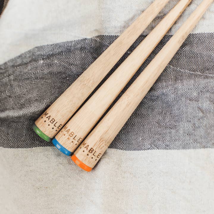 MABLE - Wholesale Toothbrush - Adult Orange - Bamboo Toothbrush - Wholesale Singles