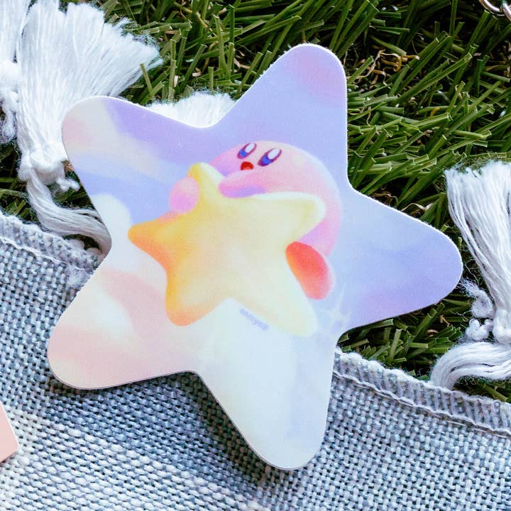 flyvende Kirby udskåret klistermærke for engroshandel hos anniyell