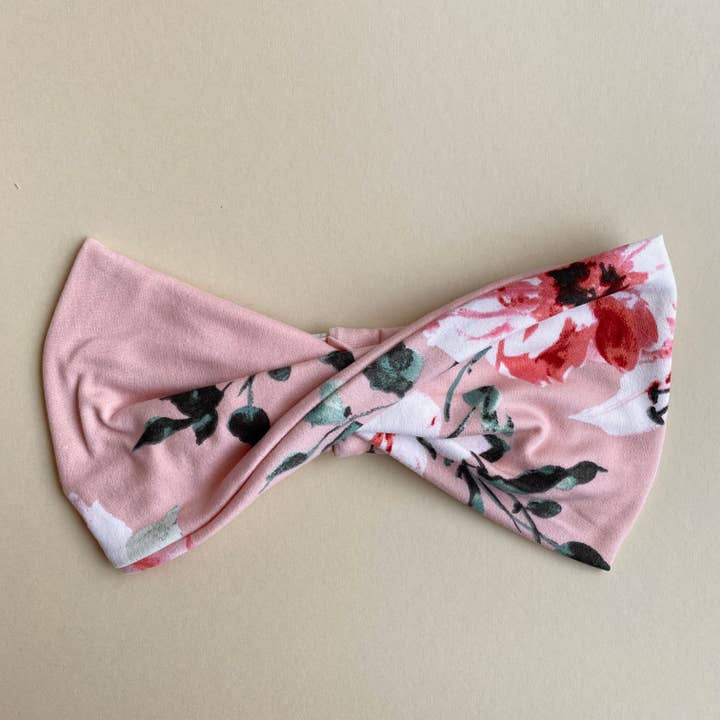 Wideband™ - Persika blommig för wholesale av Hello Headband