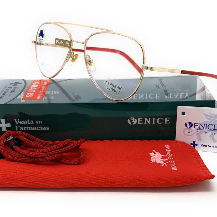 RED PILOT for wholesale by Gafas Venice Eyewear