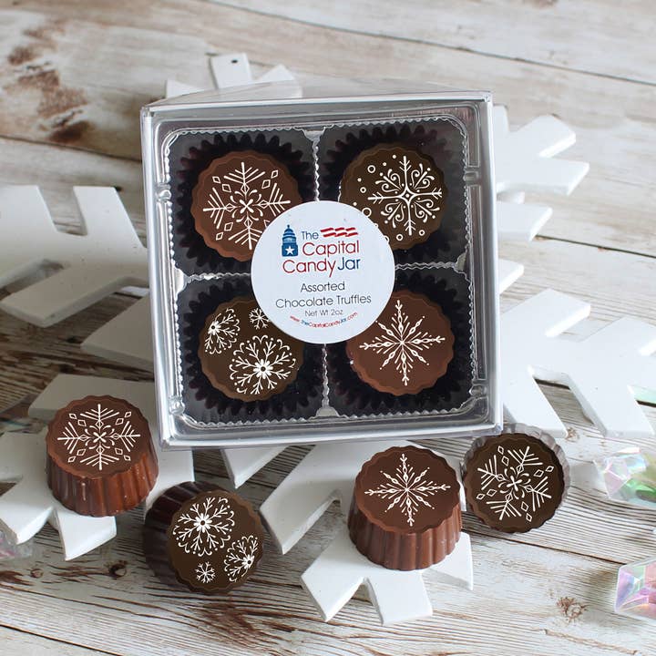 Coffret cadeau Truffle Winter (2 oz) pour la vente par Capital Candy Jar