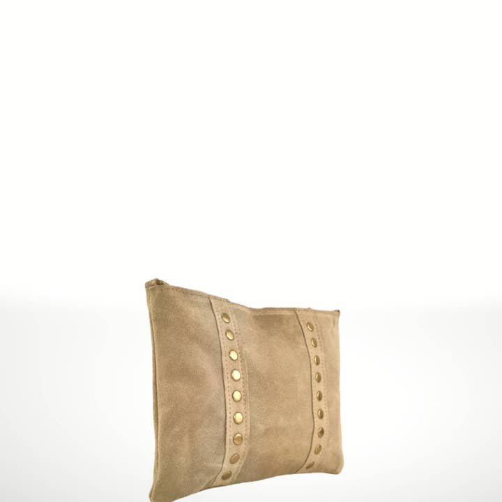 ITALIAN'S LEATHER - Wholesale Shoulder Bag - Women's - Celia ² Suede leather shoulder bag