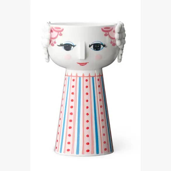 Danish Design Collective - Wholesale Candle Holder - Bjørn Wiinblad - Eva - 5.5" Ceramic 3D Candle Holder